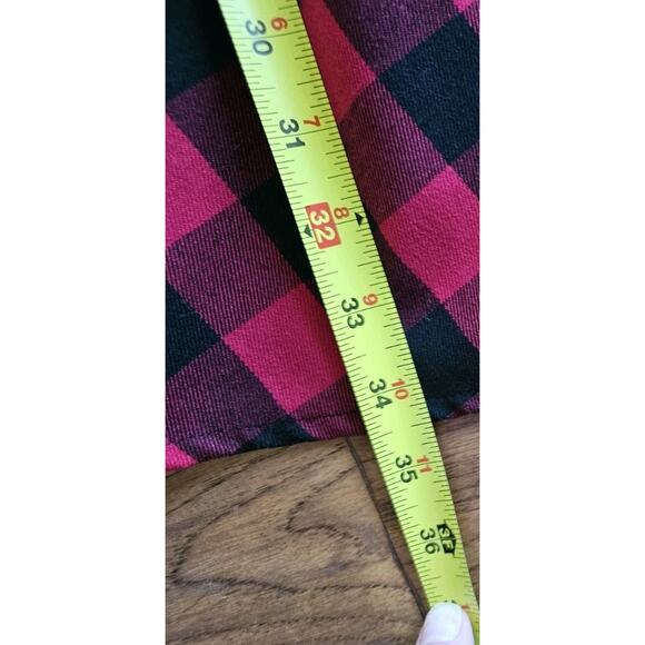 Hot Topic Red Black Buffalo Plaid Buckle Strap Dress Size XL Grunge - Picture 6 of 9